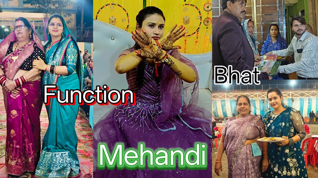 Aaj Bhat or di ki mahendi lgi | #weddingvideo #viral #shadi #familyfunction #minivlog #vlogs 