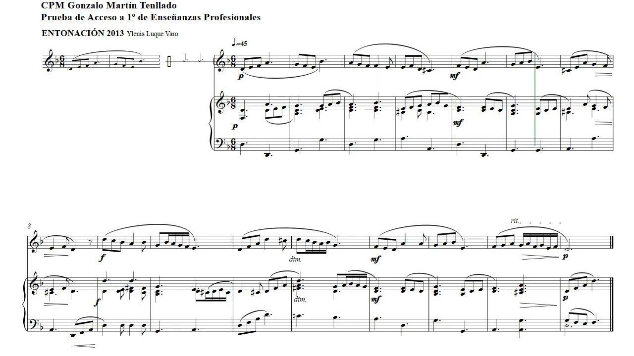 Ejercicio de entonación 2013 (solo piano)