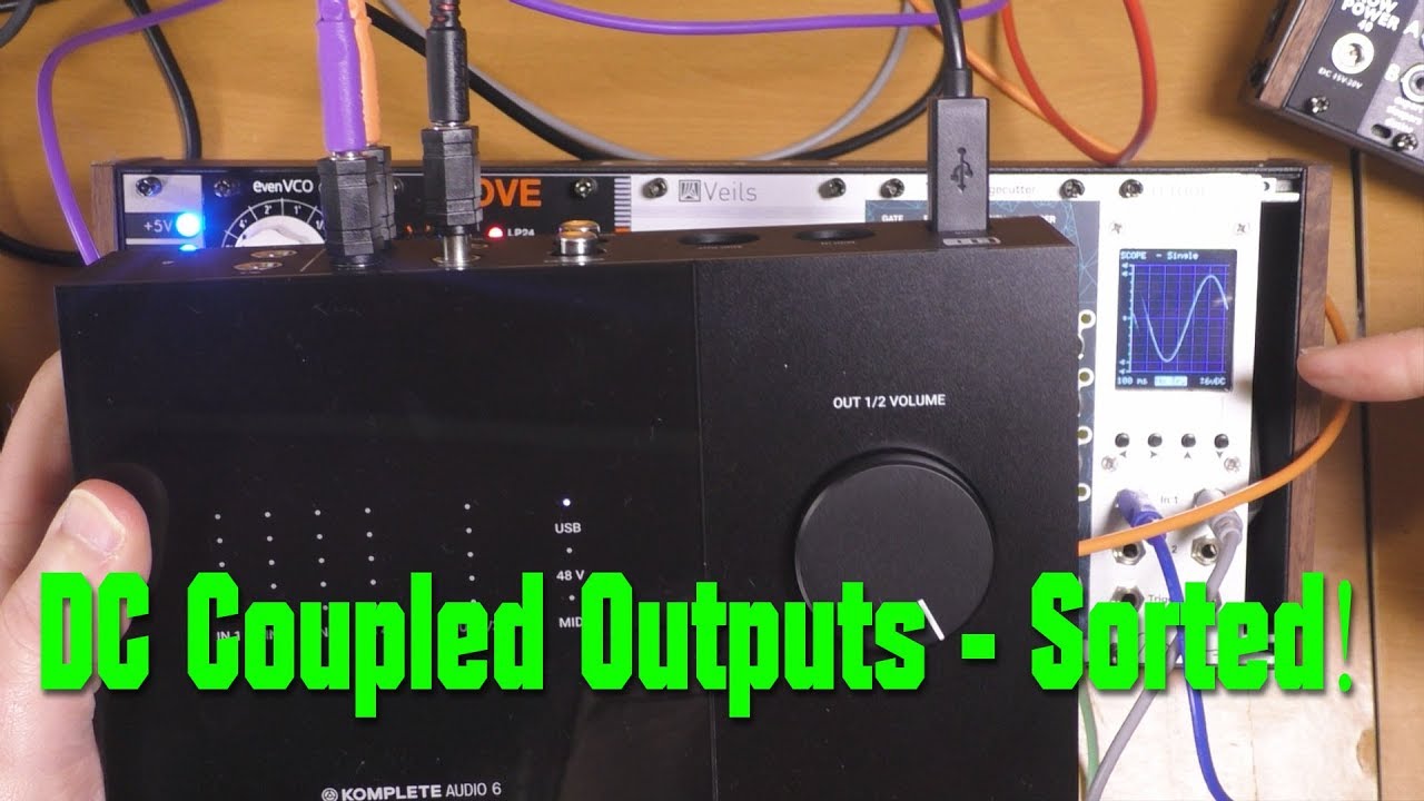 Komplete Audio 6 DC Coupled cabling and voltage boost