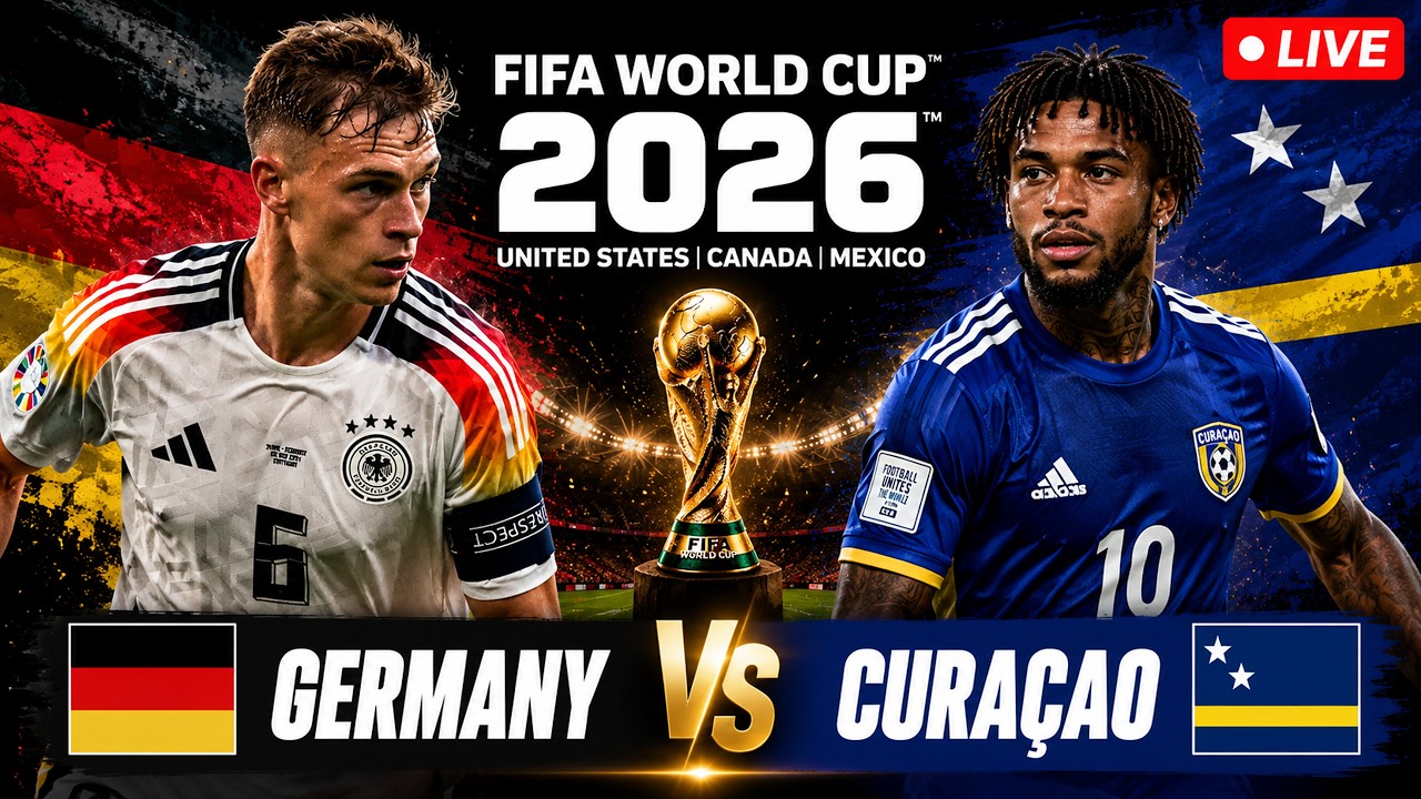 FIFA World Cup 2026 LIVE | GER VS CUW LIVE Score & Fan Reactions | LIVE Germany Vs Curacao LIVE
