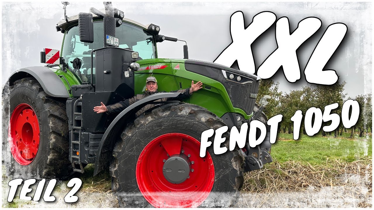 Obsthof Raddatz - FENDT 1050 VARIO | XXL | Über den Bäumen | Angst beim Geräteanbau | TEIL 2