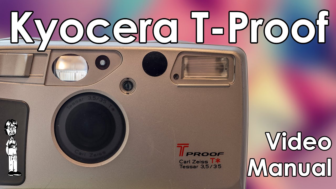 Видеоруководство по Kyocera T-Proof (Yashica T5): загрузка плёнки, режимы, замена батареи и съёмка