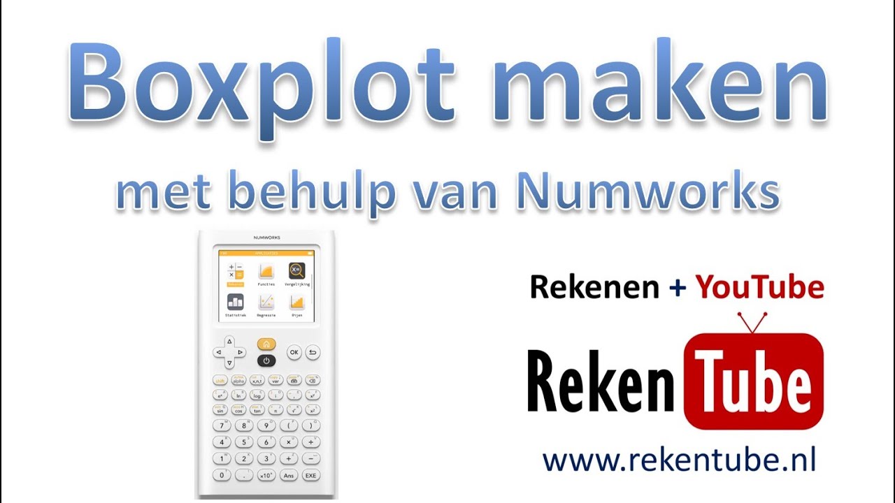 Een boxplot maken met behulp van de Numworks rekenmachine