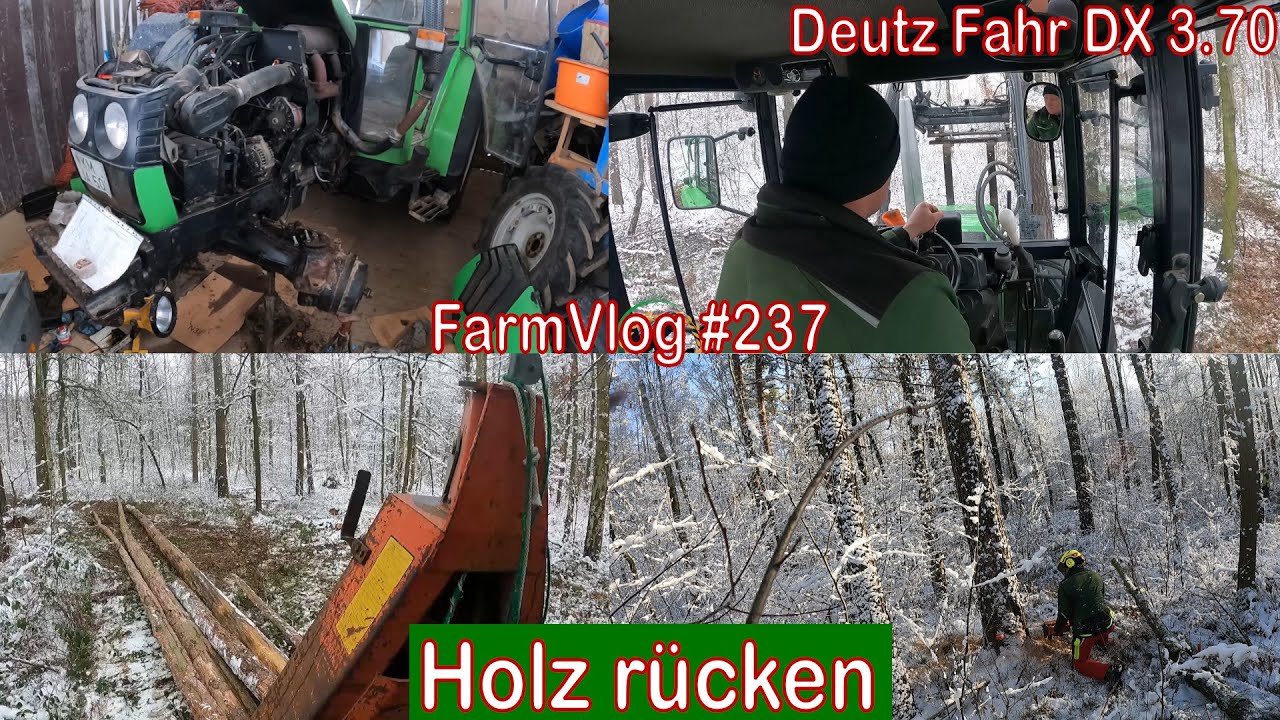 Farmvlog #237: Holz rücken mit Deutz Fahr DX 3.70 | Endlich mal wieder in Wald