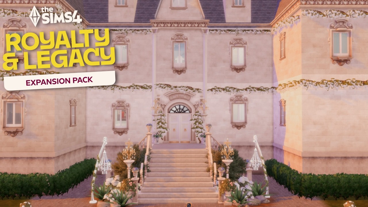 Speed Building a Mansion Fit for Royalty! | The Sims 4 #ad