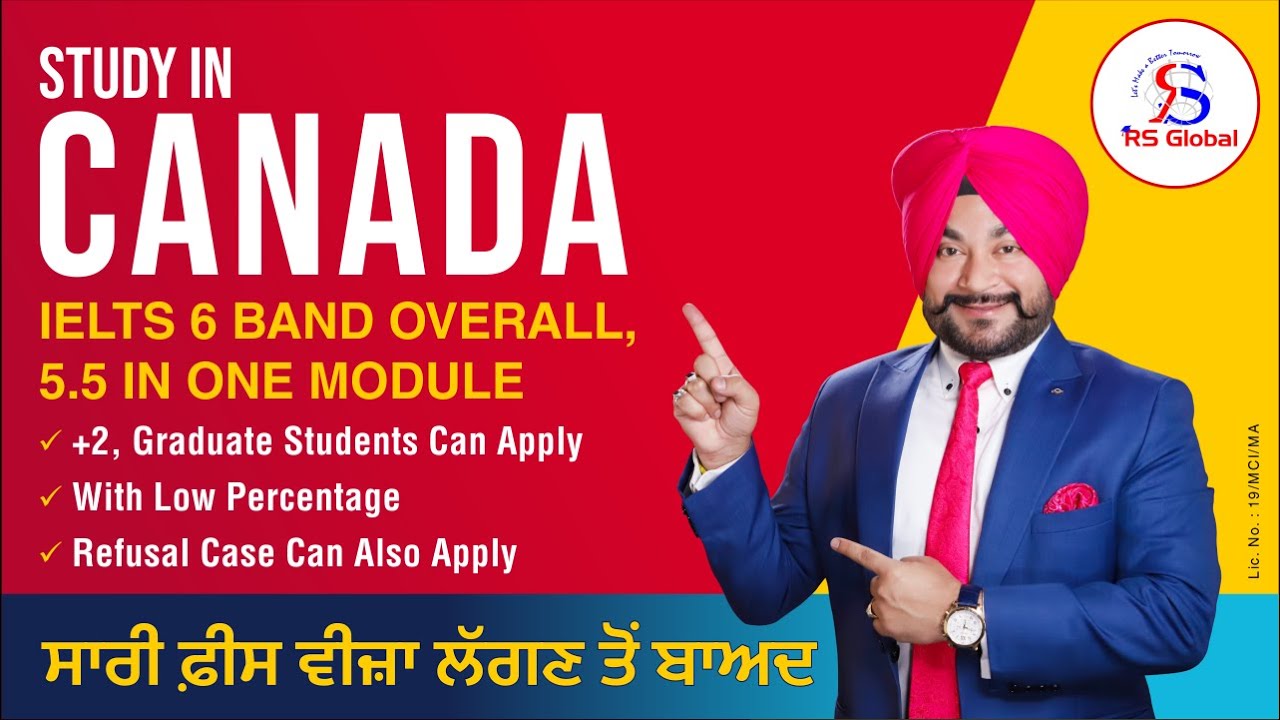 Canada Study Visa | Overall 6 Bands | Low Percentage | Refusal Accepted