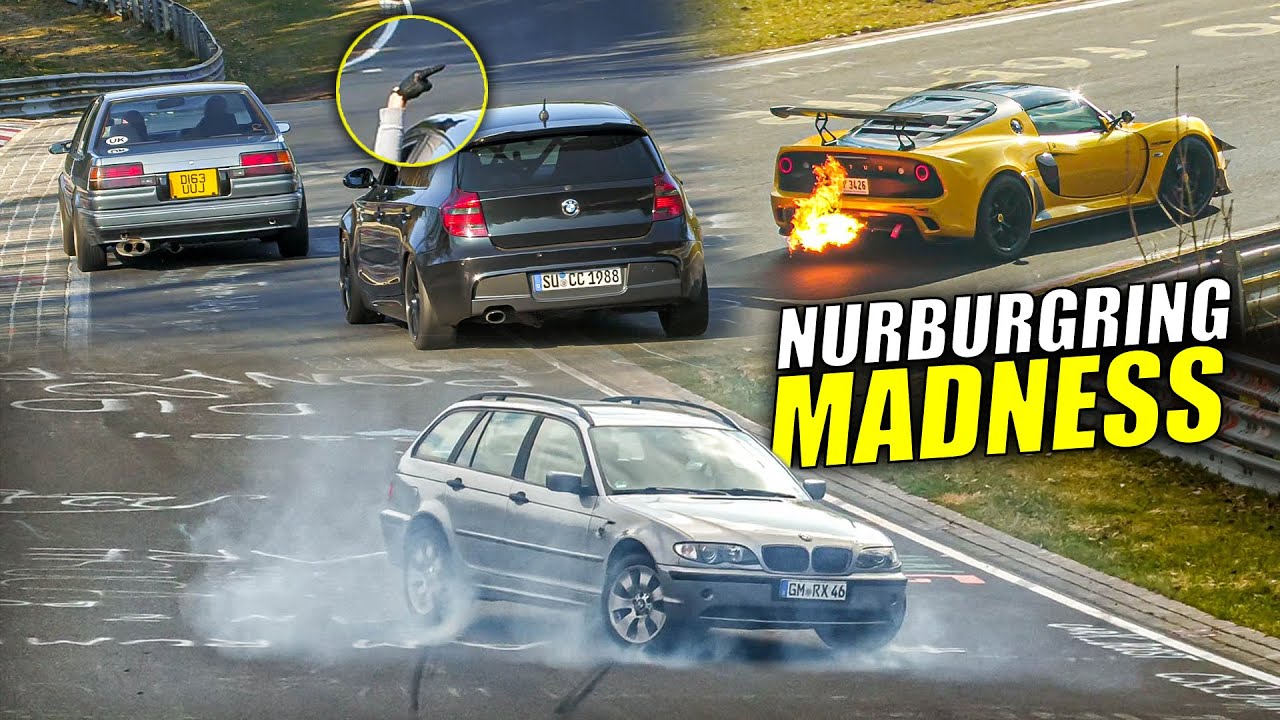 NÜRBURGRING Highlights, CRAZY Drivers, Close Calls & HARD battles! Touristenfahrten Nordschleife