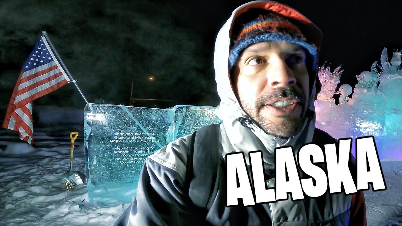 A COMPETIÇÃO MUNDIAL de ESCULTURA em GELO | FAIRBANKS | ALASCA