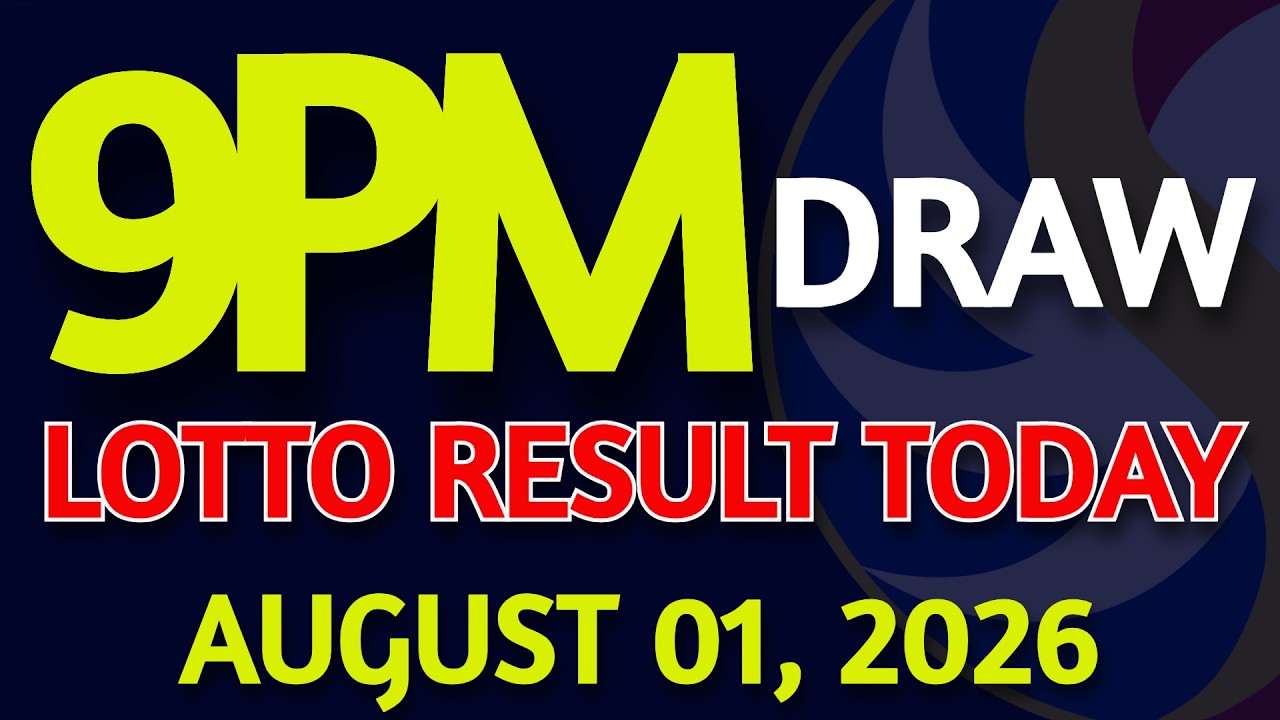 Lotto Result Today 9pm draw August 01, 2026 Saturday PCSO
