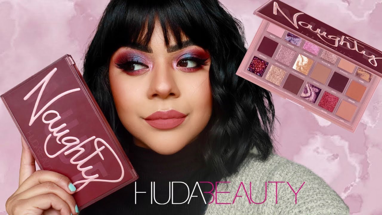 NEW HUDA BEAUTY NAUGHTY NUDE HOLIDAY EYESHADOW PALETTE | Look, Review and Swatches