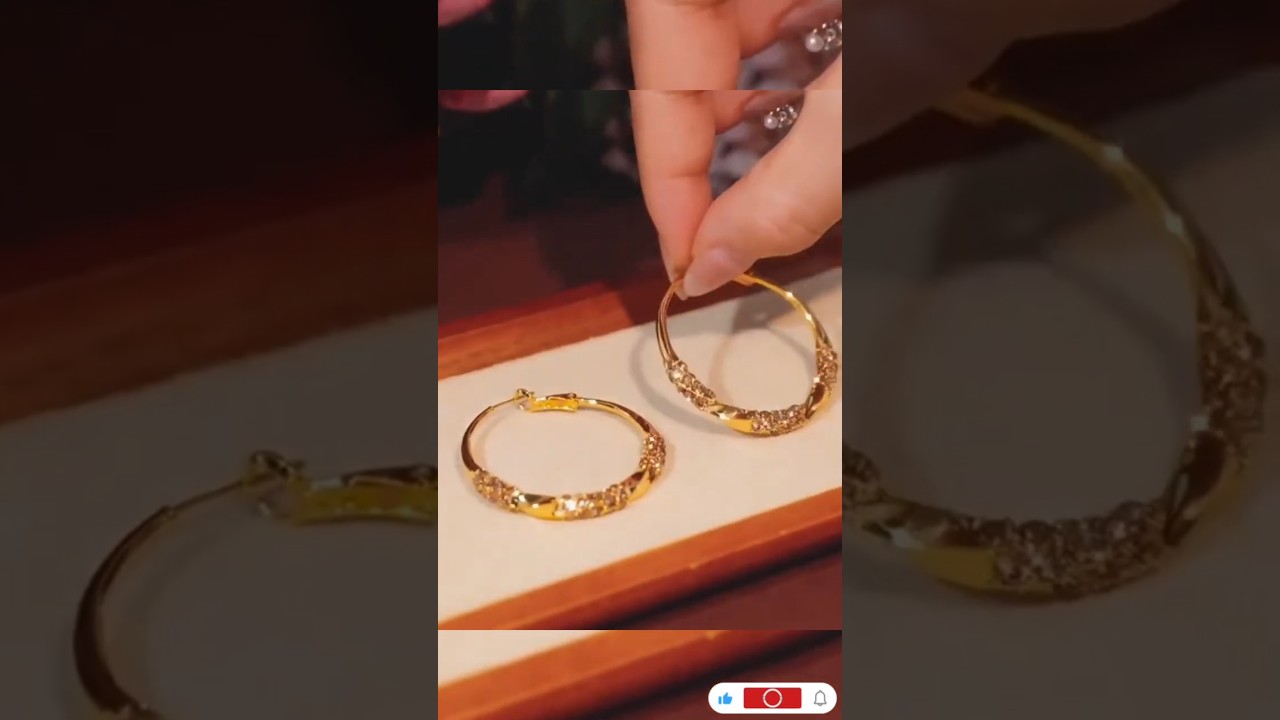 New 22carat Gold earrings designs with price 2025#gold​ earrings beautiful Korean viral shotfor😍😍