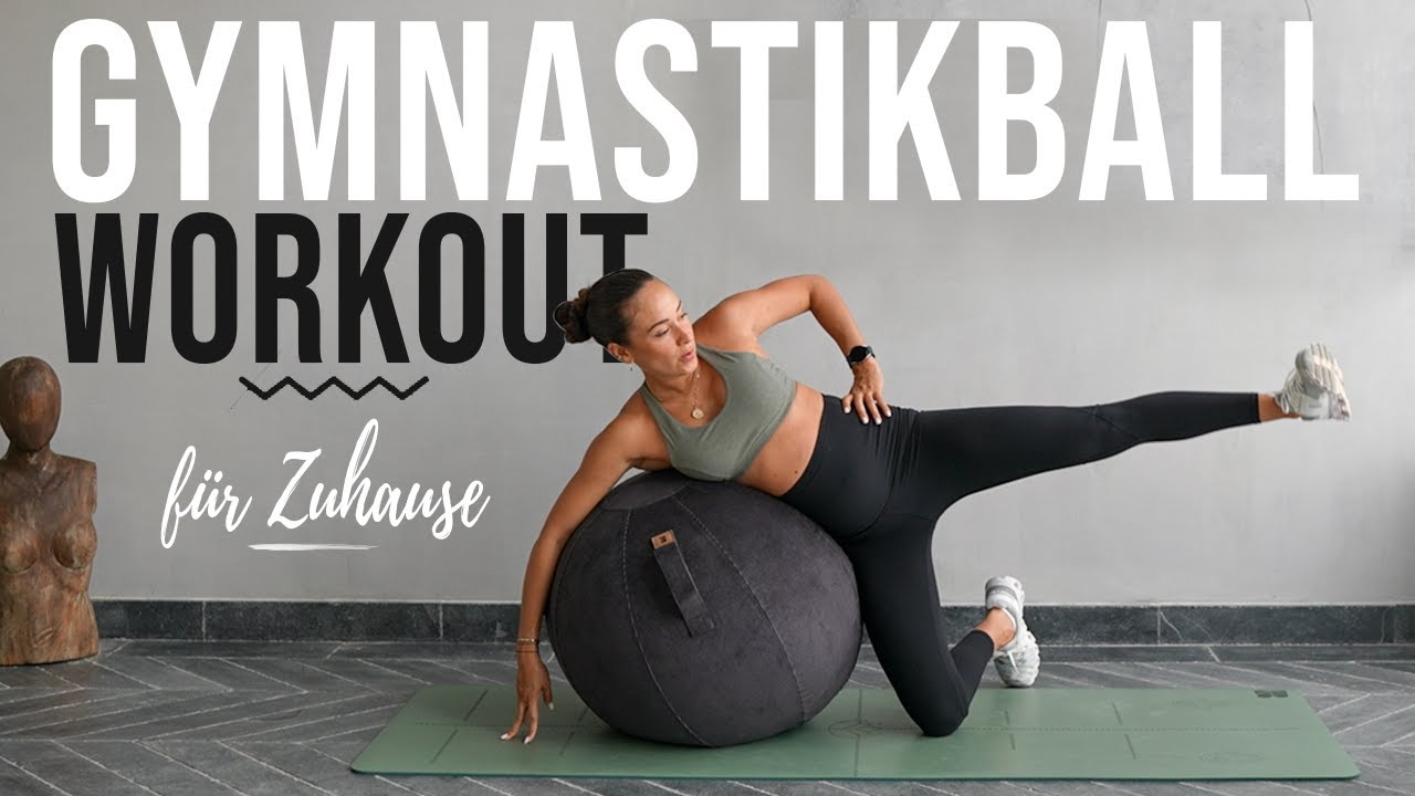 Gymnastikball Workout ohne Springen | Top &Uuml;bungen f&uuml;r Zuhause | Mit Warm-up & Cool Down