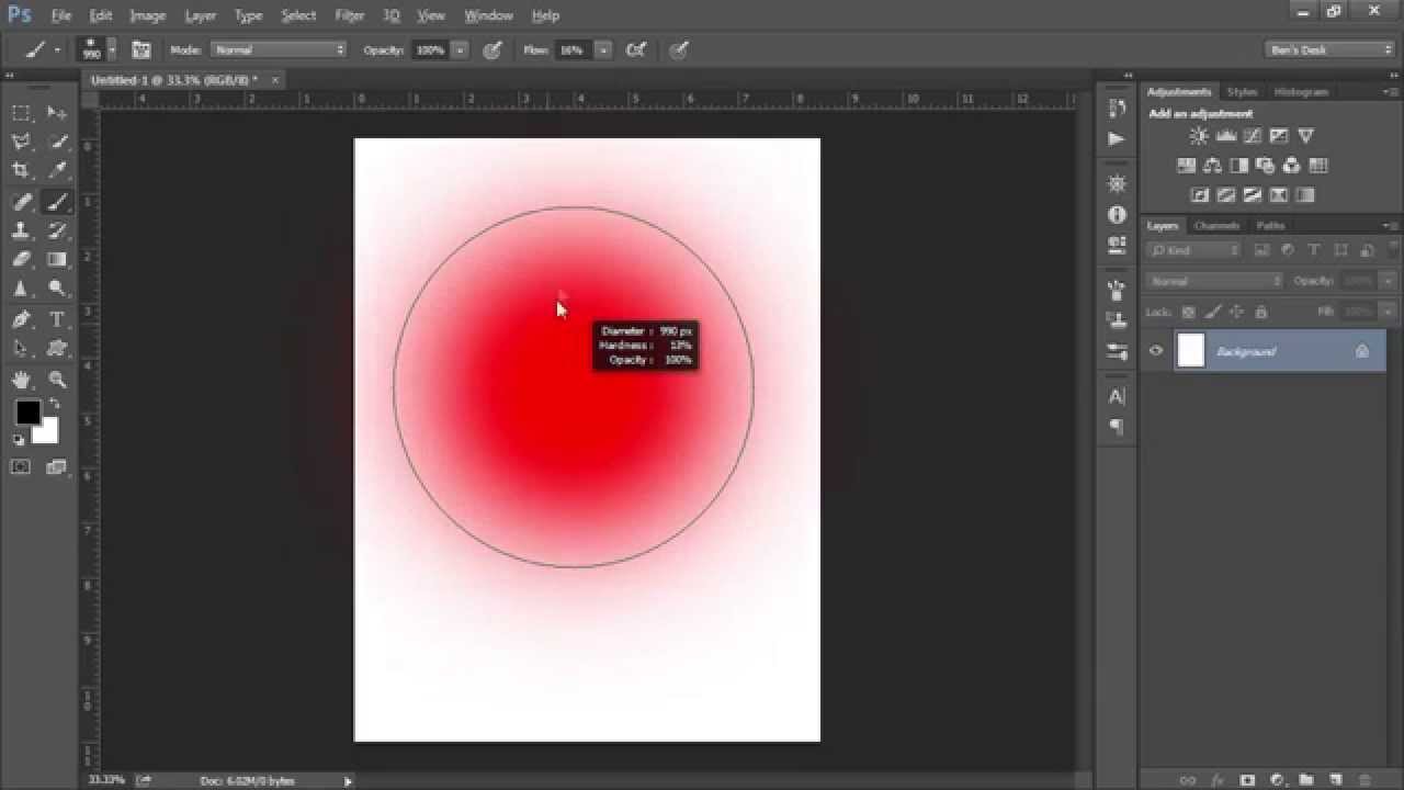 Perfect Brush Size and Hardness: Adobe Photoshop Quick Tip