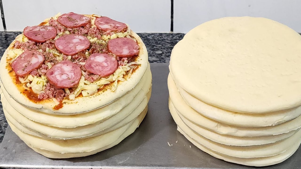 A MELHOR E MAIS FACIL  MASSA DE PIZZA SEM ERRO 100% GARANTIDO