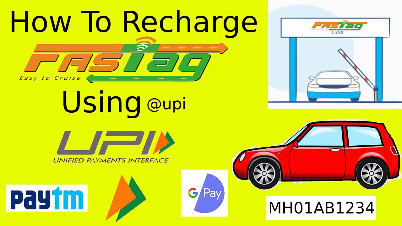 ✓How to Recharge Any Fastag using UPI Bhim Paytm Google Pay ICICI HDFC KOTAK