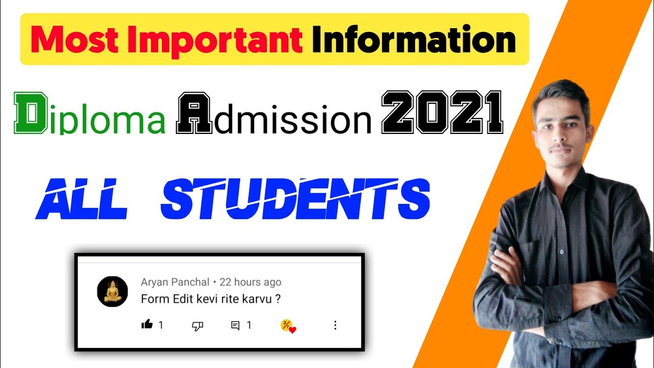Diploma Admission 2021 |Most important Information | Acpdc Information |