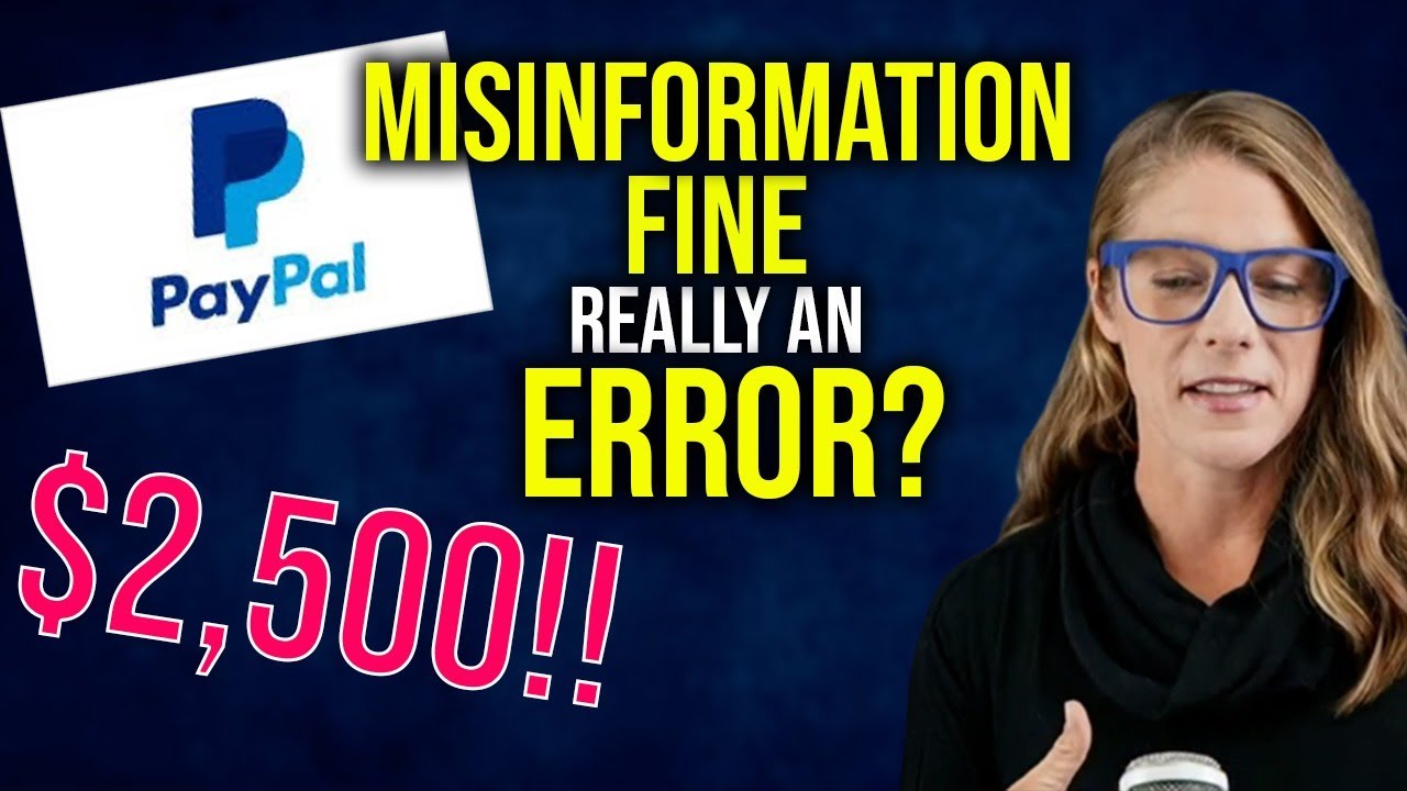 PayPal's misinformation fine an 