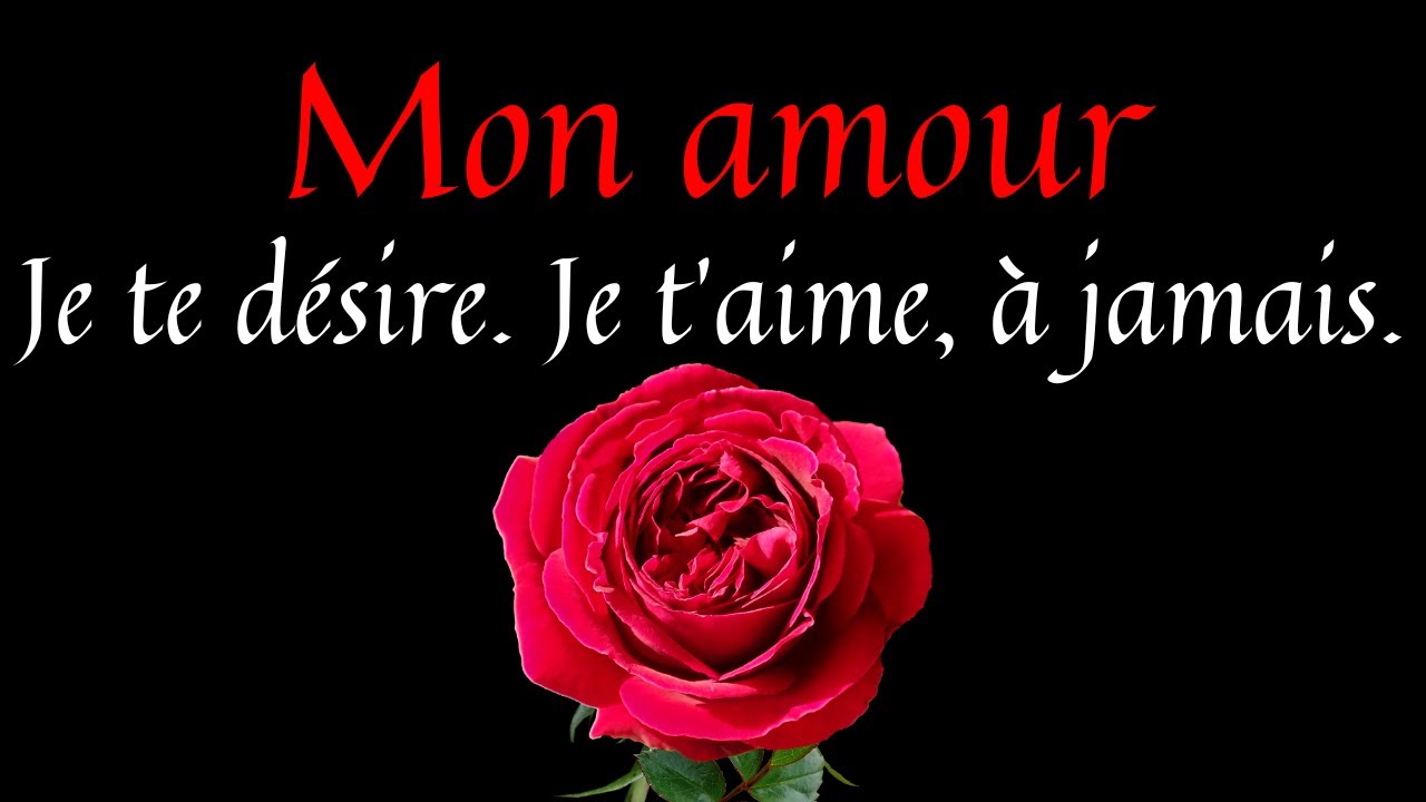 Ceci est pour toi ❤️ Un message qui vient du plus profond de mon cœur,Je t’aime bébé