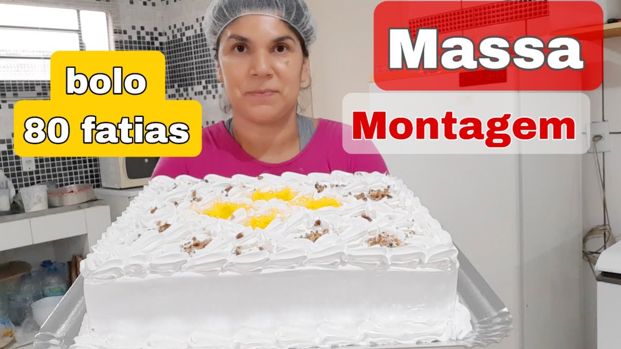 Massa e Montagem bolo grande!