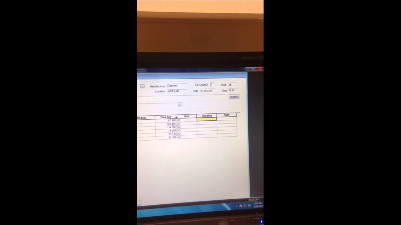 QC on the dose calibrator-take one