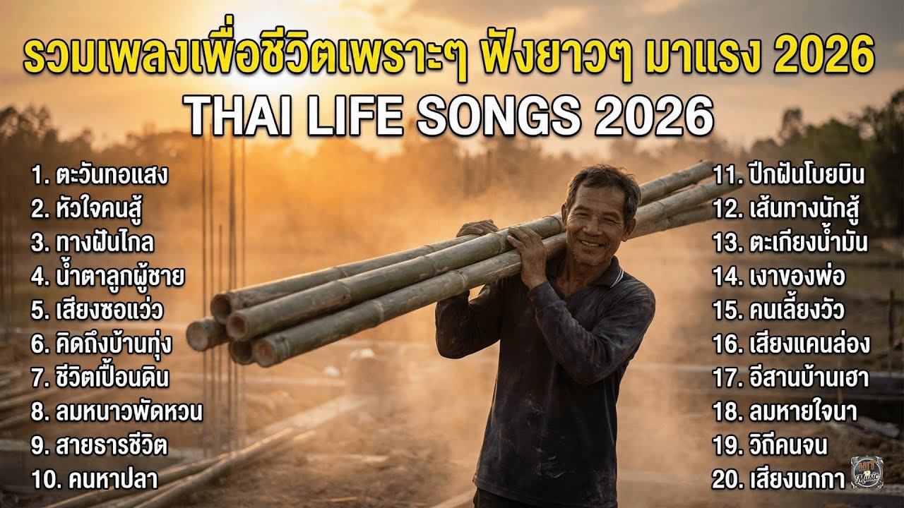 รวมเพลงเพื่อชีวิต ฟังเพลินๆ ระหว่างทำงาน