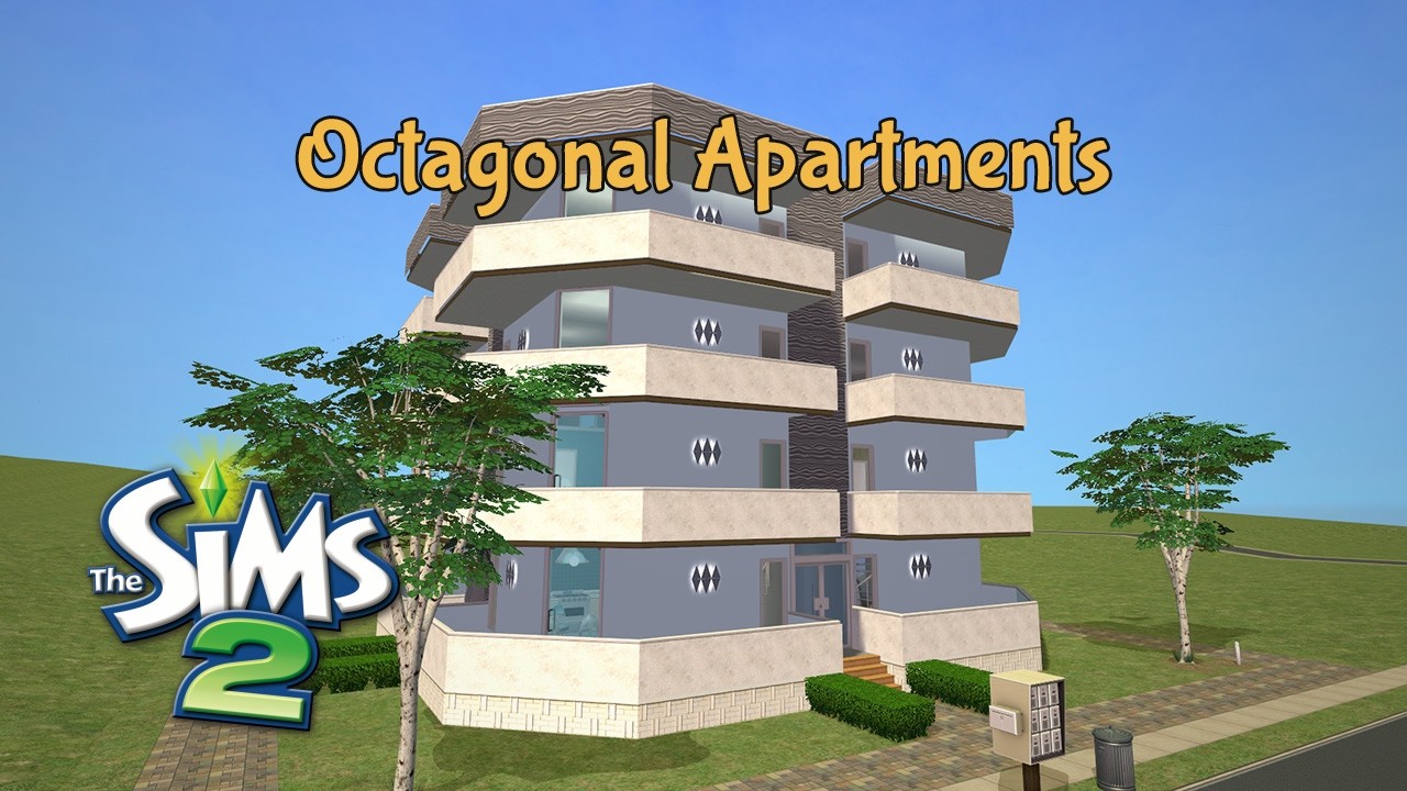 Octagonal Apartments: The Sims 2 Speed Build