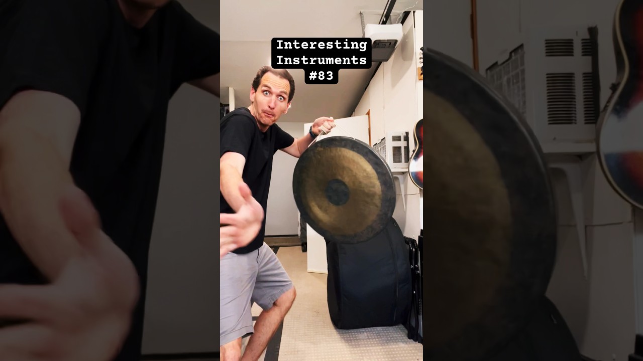 Interesting Instruments #83: Bass Bow+Small Gong (Tam-Tam) #shorts #percussion #soundeffects #sounds