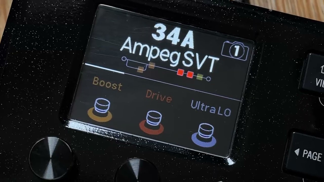 AMPEG SVT sounds from the HX Stomp!