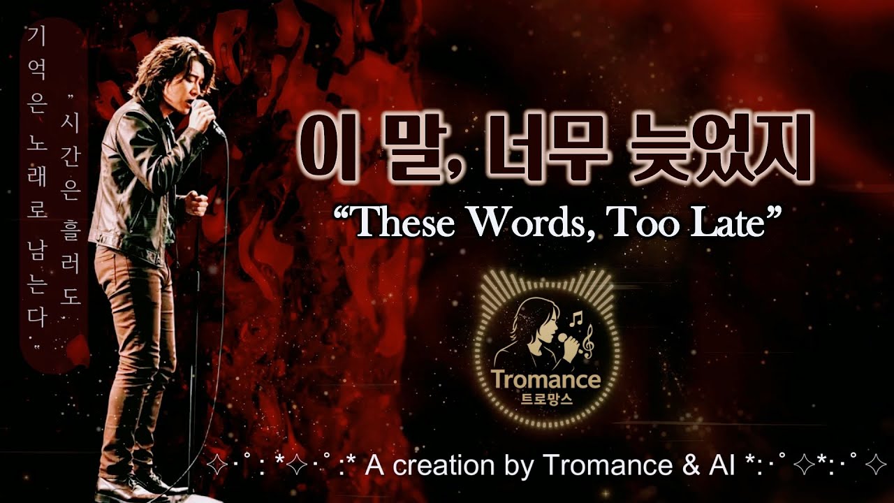 Playlist #01 | 이 말, 너무 늦었지 | &ldquo;These Words, Too Late&rdquo; Tromance