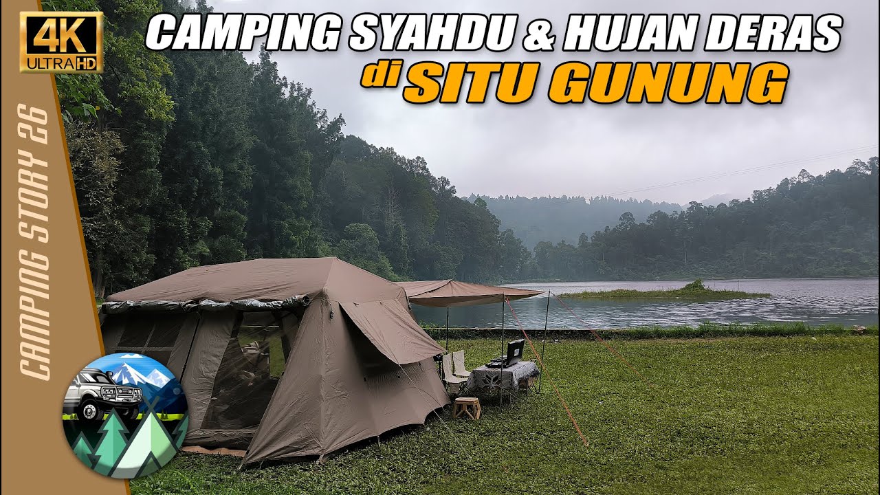 Camping tenang dan syahdu di tepi Danau Situ Gunung