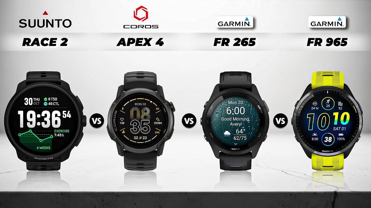 Suunto Race 2 против Coros Apex 4 против Garmin Forerunner 265 против 965 🔥 Что купить в 2025 году?