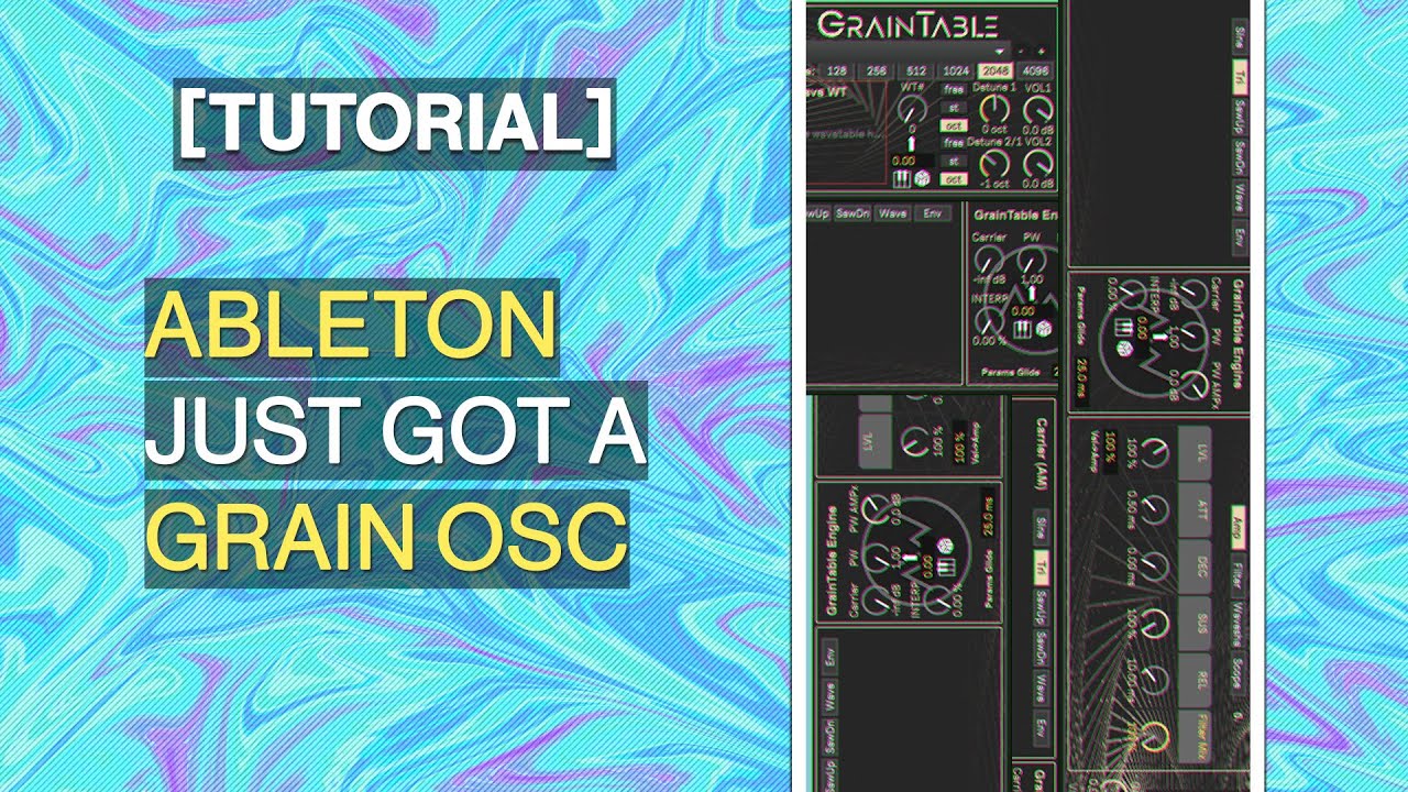 [AoW Graintable overview] Ableton just got a grain-oscillator, bye bye Virus?
