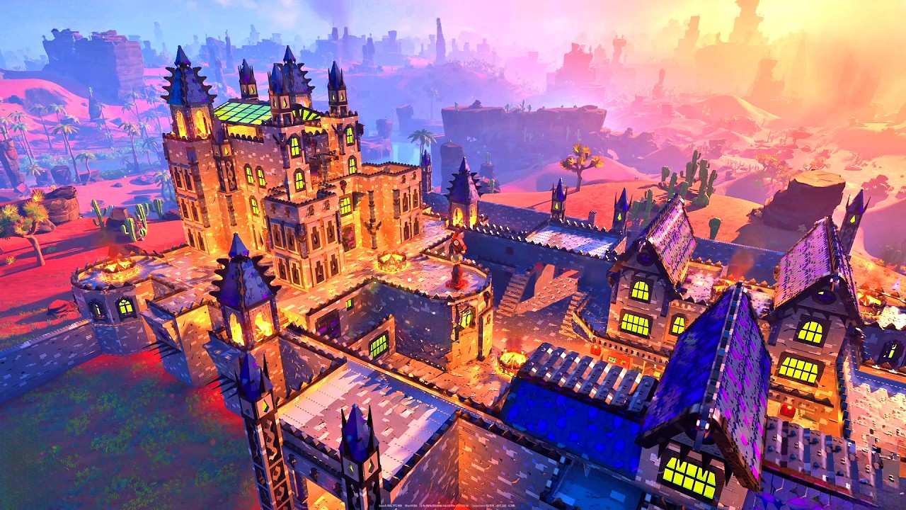 LEGO Fortnite BUILDS: How to Build a Village with a Castle – FULL Step-by-Step Tutorial