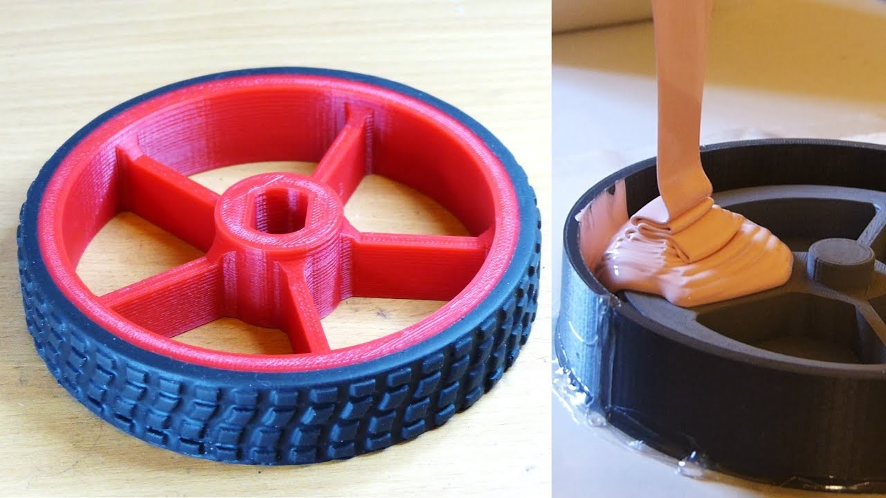 Making Rubber Tyres for 3D Printed Wheels