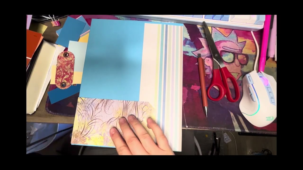 Decorate a new sketchbook with me!