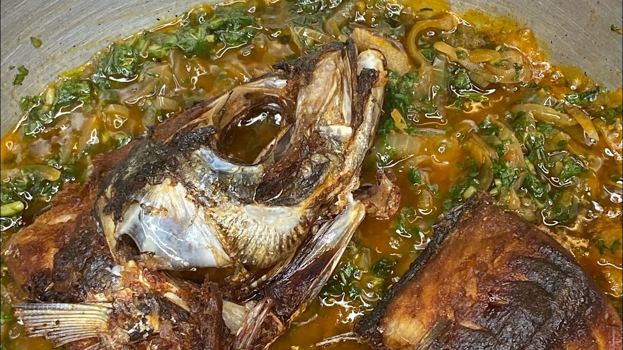 How to cook Sierra Leone GREEN stew from scratch. West Africa dish #food #vegetablestew