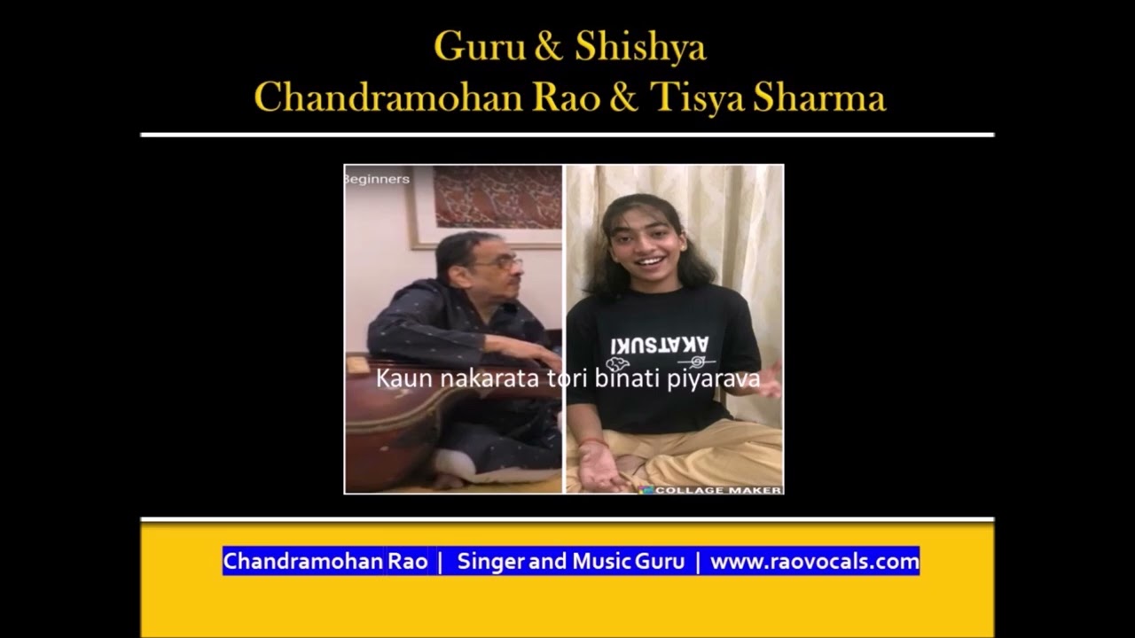 Learn Raag Bageshri Bandish-Chandramohan Rao