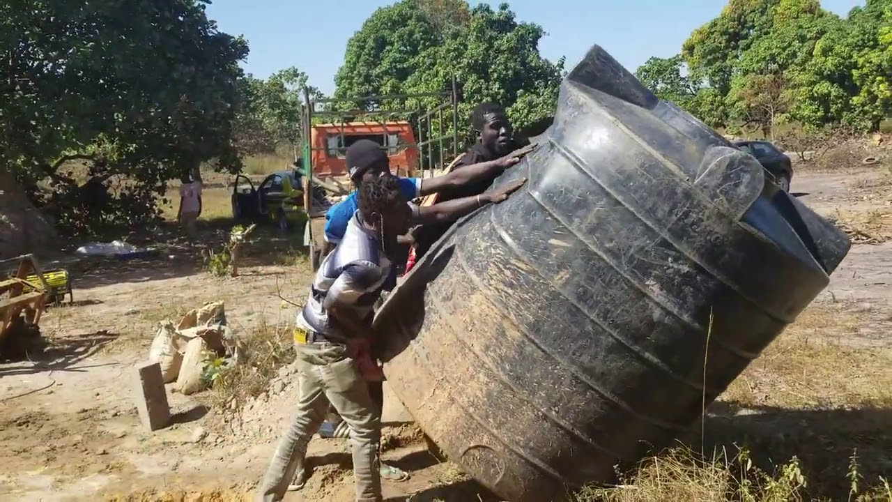 Part 2 drilling the borehole in The Gambia
