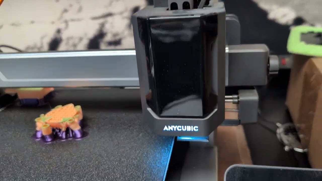 Filament change in a multicolor print