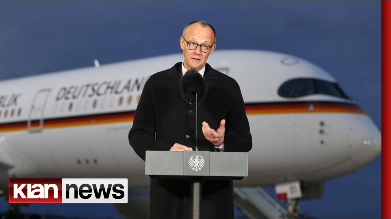 Klan News - Kancelari Merz mbyll vizit&euml;n n&euml; Kin&euml;