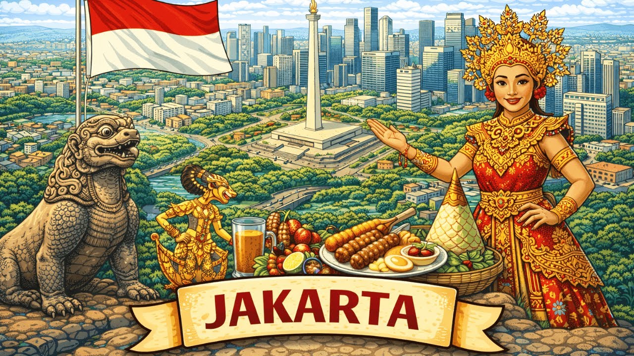 Jakarta, Indonesia 🇮🇩 | Aerial Journey Over a Mega City