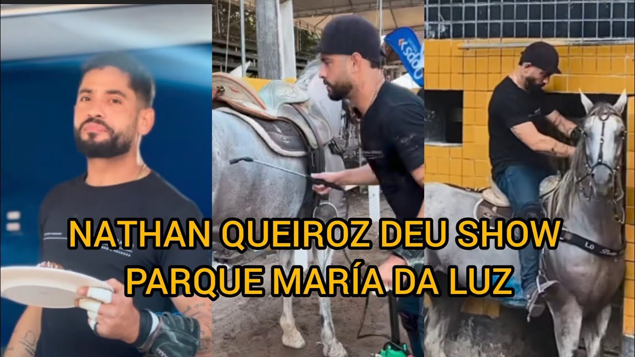 Nathan Queiroz gave a show at Parque Divina Luz and got a spot.