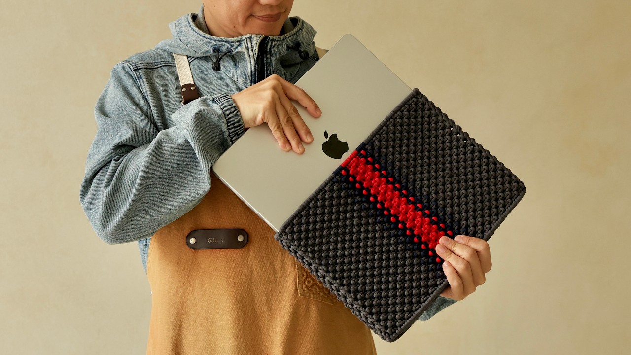 Чехол для MacBook своими руками с помощью узлов