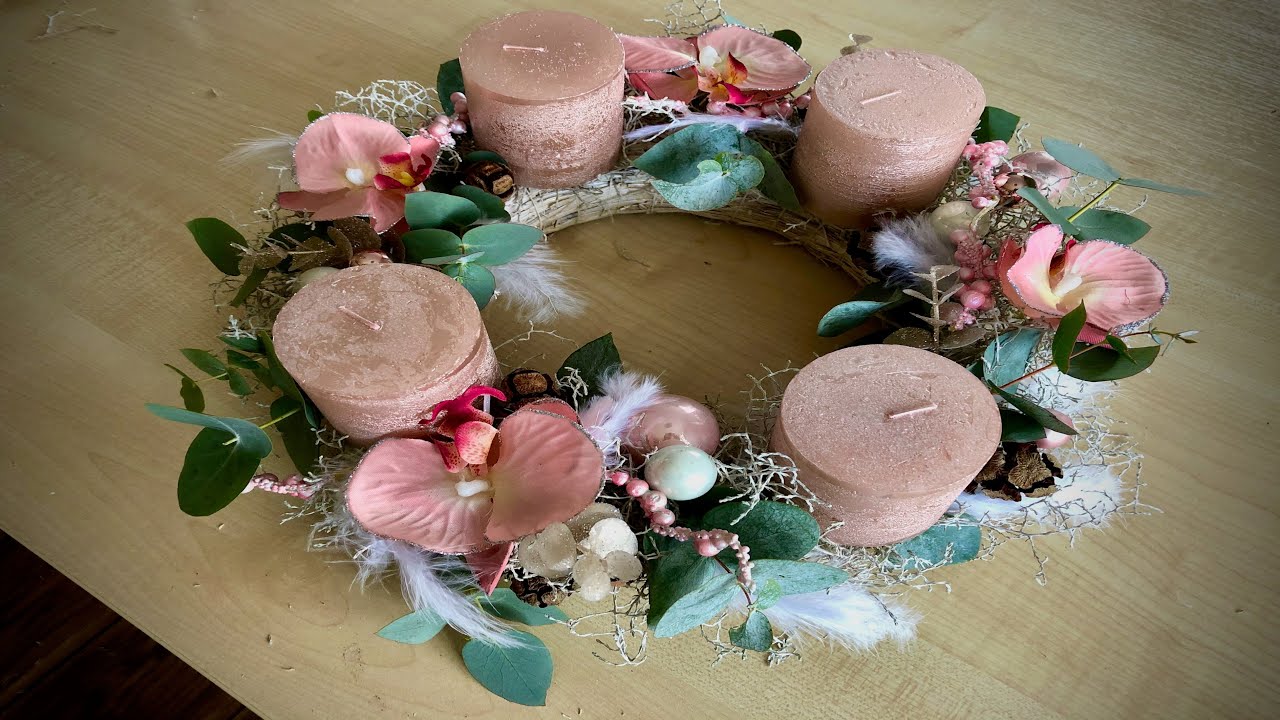 NÁVOD NA ADVENTNÍ VĚNEC  💫 💖 /Rosegold/💖💫DIY