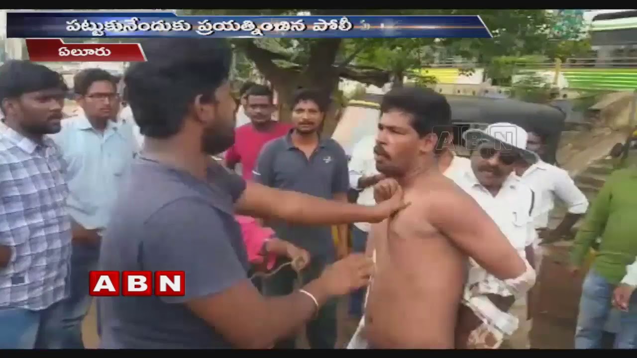 Two Drinkers Hulchal in Eluru | West Godavari District | ABN Telugu