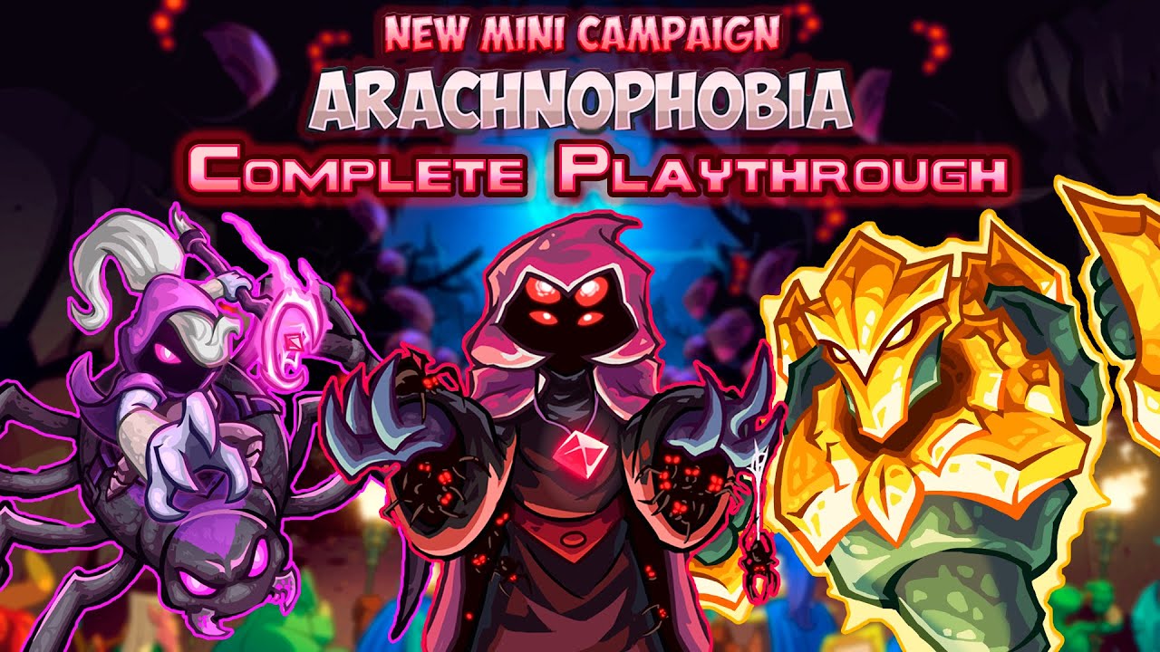 ARACHOPHOBIA MINI CAMPAIGN.COMPLETE PLAYTHROUGH.[IMPOSSIBLE] NO LIVES LOST. KINGDOM RUSH 5 ALLIANCE.
