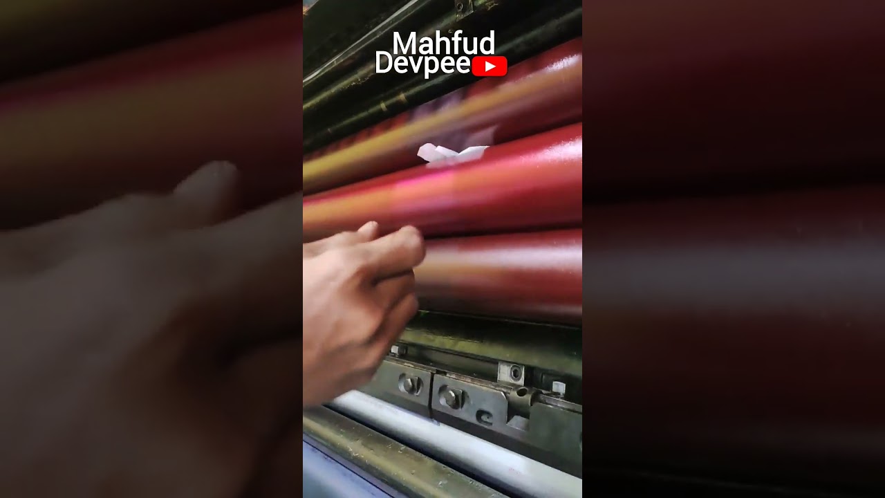 How to take ink that is too thick in the raster section - Magenta ink #offsetprinting #mesincetak