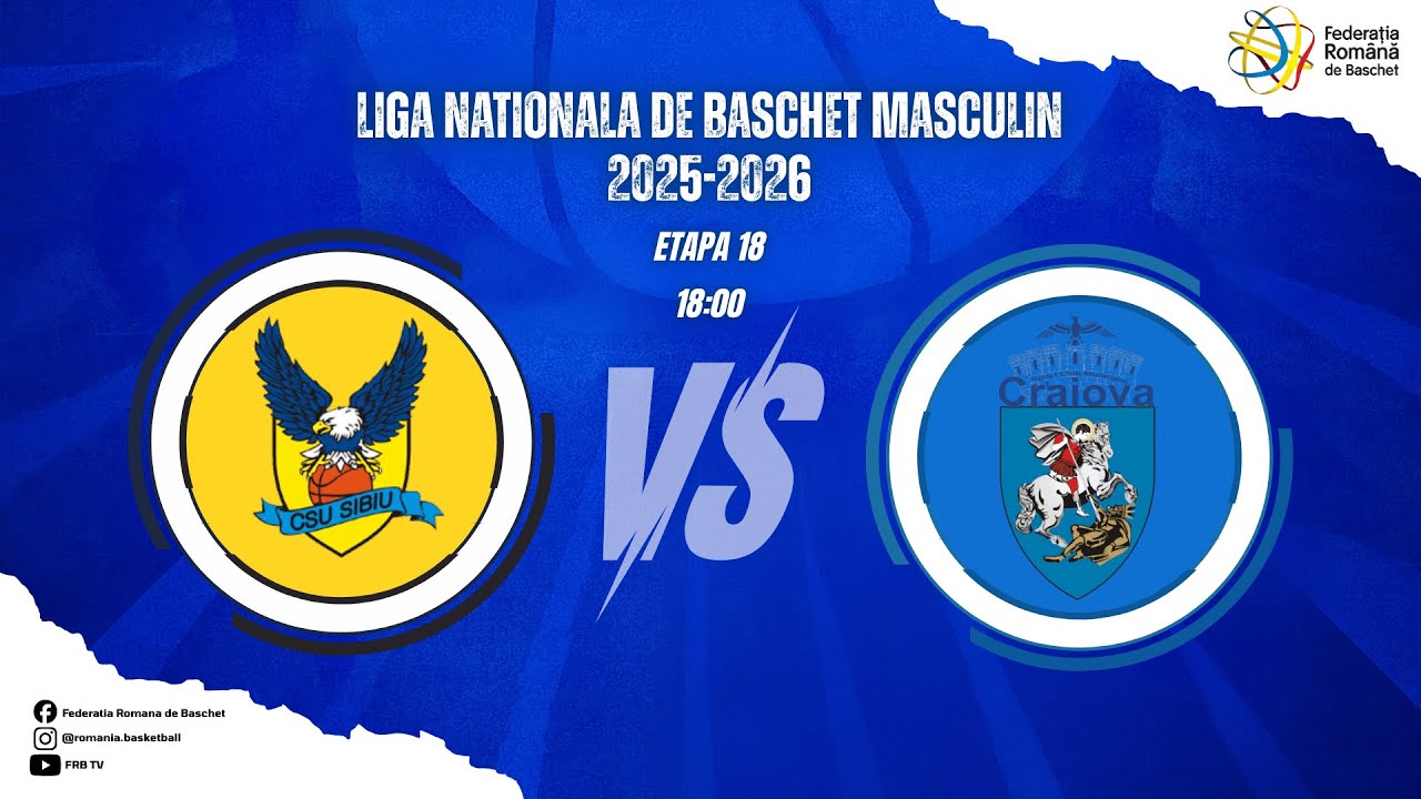 Liga Nationala de Baschet Masculin 25/26 - CSU Sibiu v. SCMU Craiova