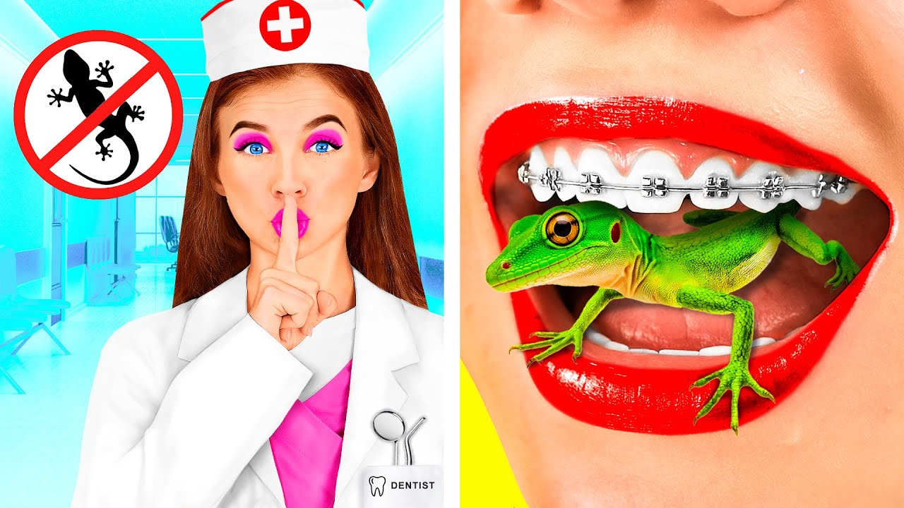 Как Спрятать Животных от Стоматолога | Сумасшедший Челлендж от TeenChallenge