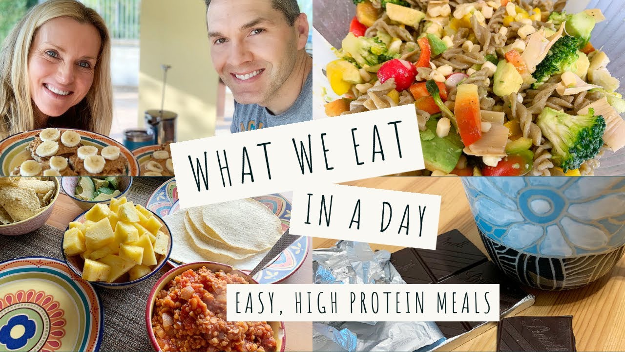 What WE eat in a day | Getting plenty of PROTEIN on a Plant-Based Diet | Gluten Free | Vegan